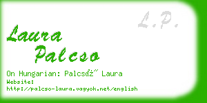 laura palcso business card